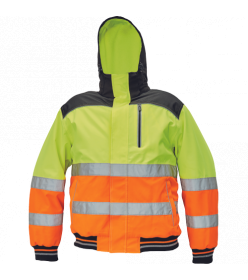 KNOXFIELD HI-VIS WINTER PILOT JACKET červená