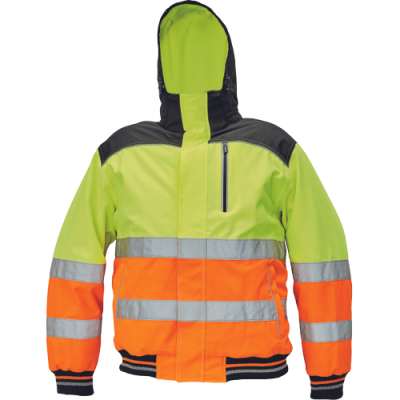 KNOXFIELD HI-VIS WINTER PILOT JACKET červená