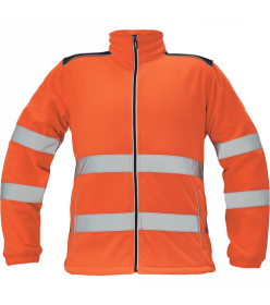 KNOXFIELD HI-VIS fleecová bunda červená