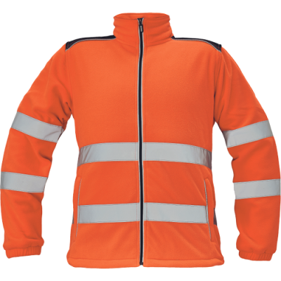 KNOXFIELD HI-VIS fleecová bunda červená