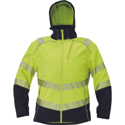 KNOXFIELD PROFI HI VIS softshellová bunda žlutá